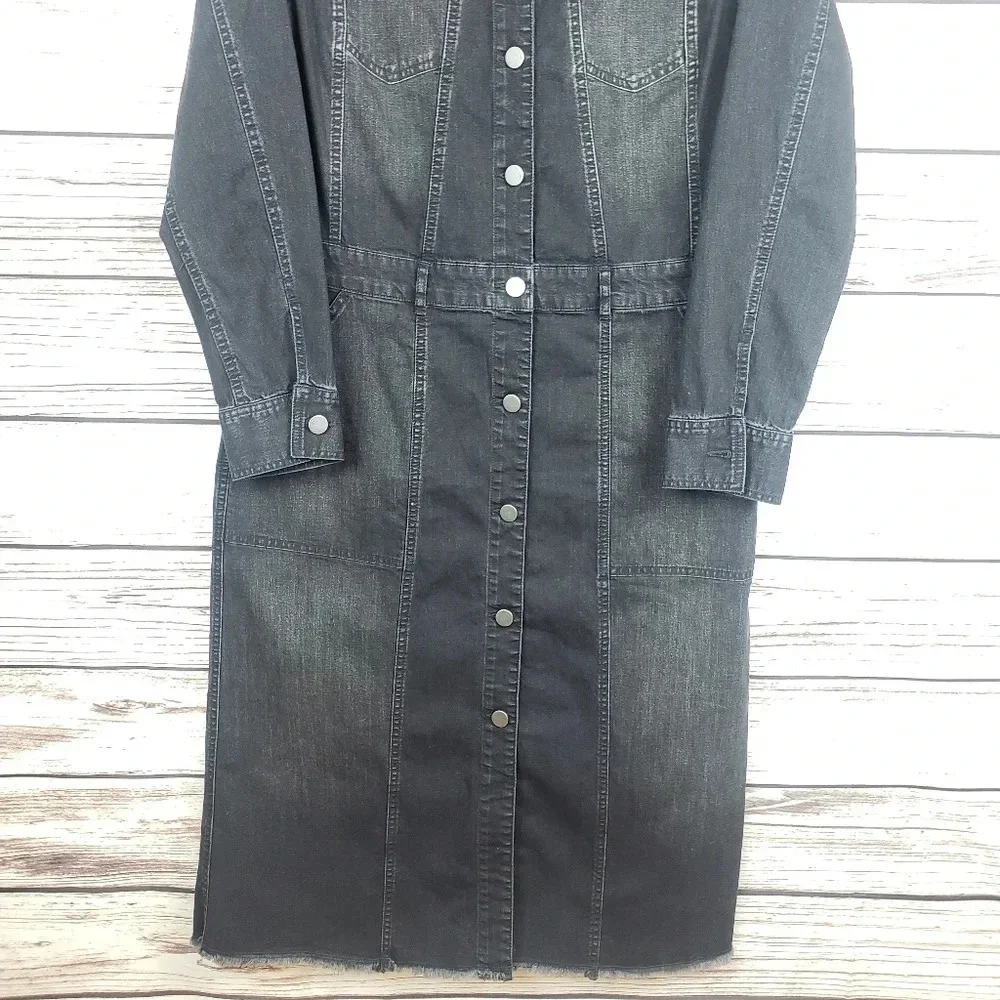 LOGO by Lori Goldstein Sz 2 Denim Duster Jacket